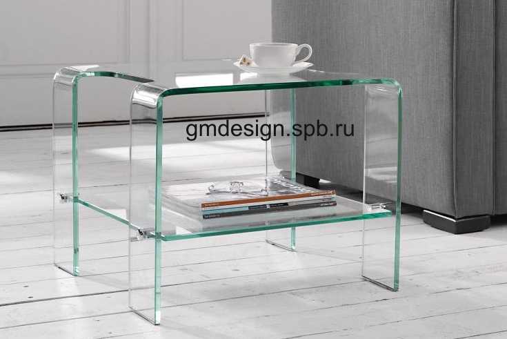 изготовление стеклянных кофейных столикиков в Птербурге